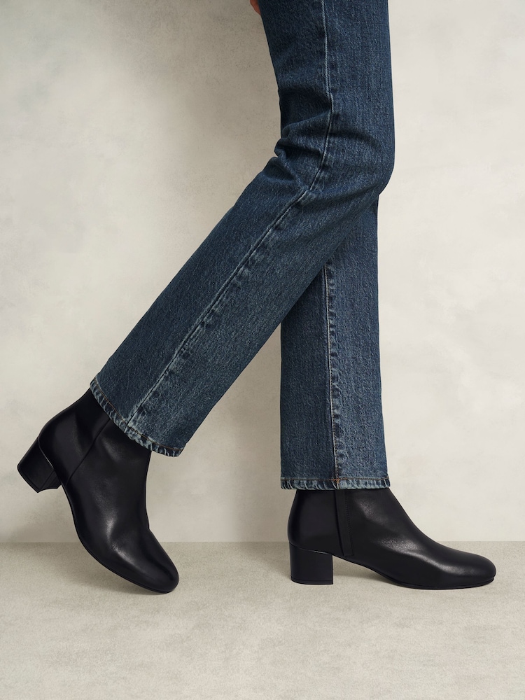 Hobbs Black Evelyn Ankle Boots - Image 1 of 2 Hobbs Black Evelyn Ankle Boots - Image 1 of 2