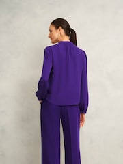 Hobbs Purple Peony Blouse - Image 2 of 4