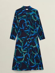 Hobbs Blue Alis Dress - Image 4 of 4