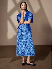 Hobbs Blue Sidonie Dress - Image 1 of 4
