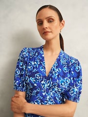 Hobbs Blue Sidonie Dress - Image 3 of 4