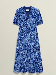 Hobbs Blue Sidonie Dress - Image 4 of 4