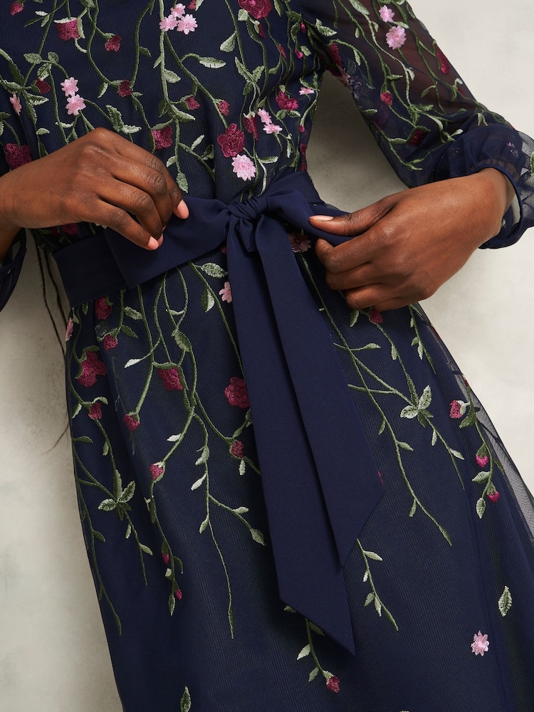 hobbs embroidered dress HOBBS LONDON Siobhan Embroidered Sheath Dress
