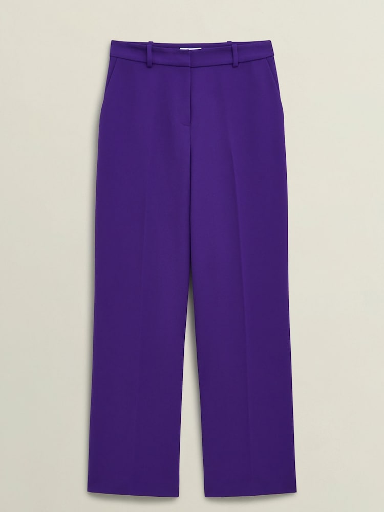 Hobbs Purple Sami Wide Trousers - Image 4 of 4 Hobbs Purple Sami Wide Trousers - Image 4 of 4