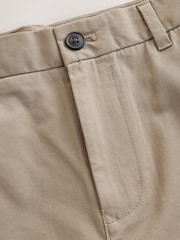 Stone Straight Fit 100% Cotton Chino Trousers - Image 7 of 8