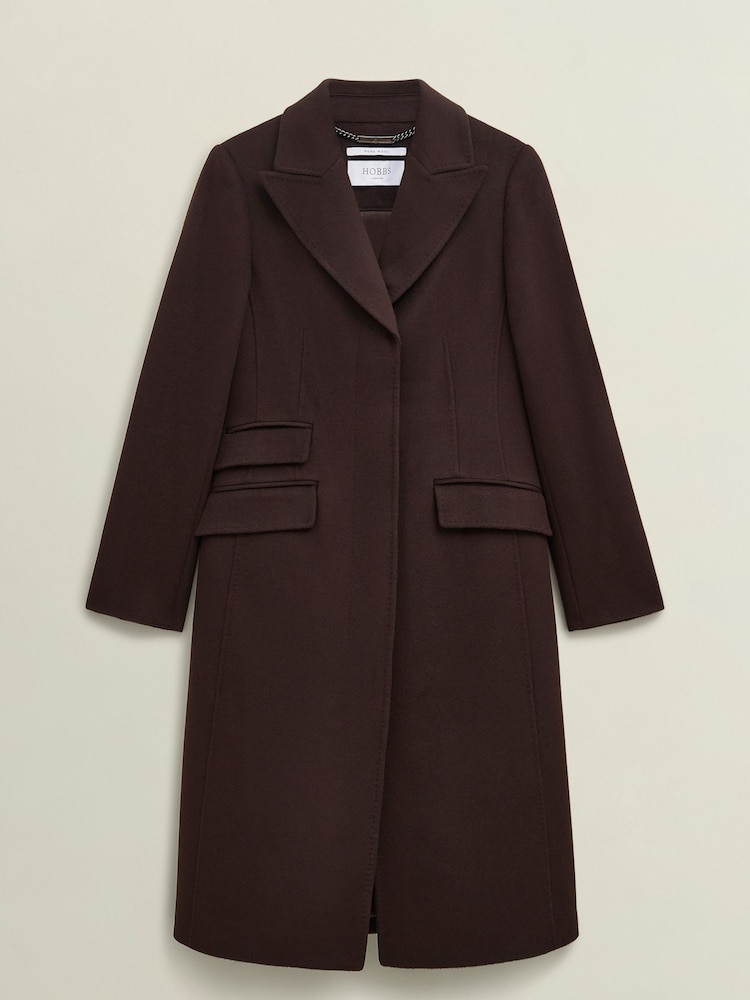 Hobbs Brown Maeva Coat - Image 2 of 2 Hobbs Brown Maeva Coat - Image 2 of 2