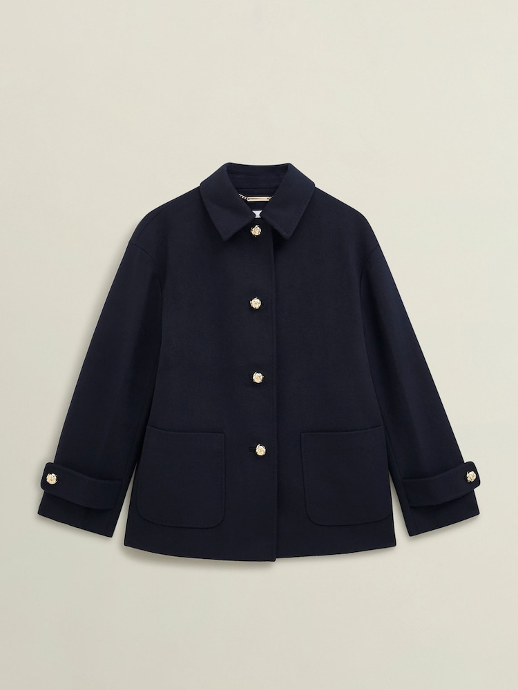 Hobbs Blue Erin Coat - Image 2 of 2 Hobbs Blue Erin Coat - Image 2 of 2
