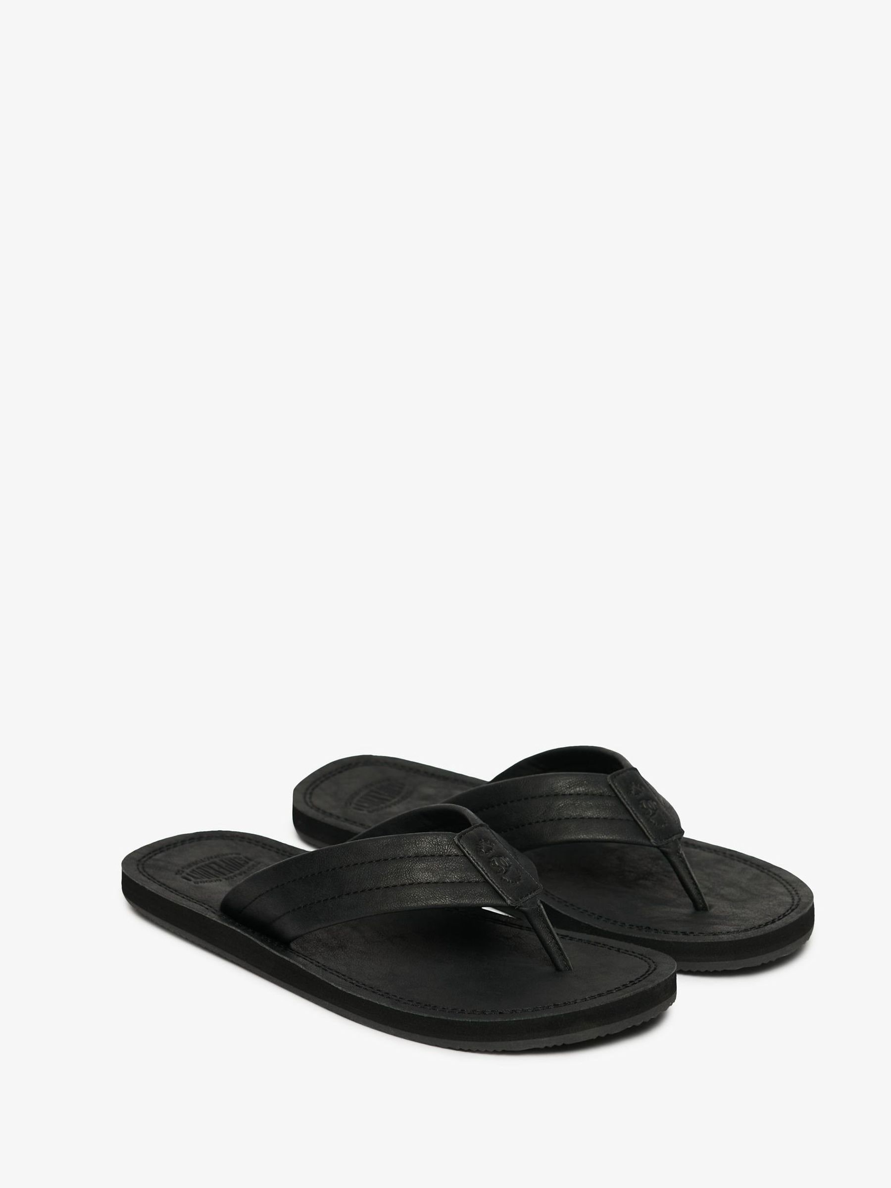 Superdry Vintage Flip Flops - Black - Image 3