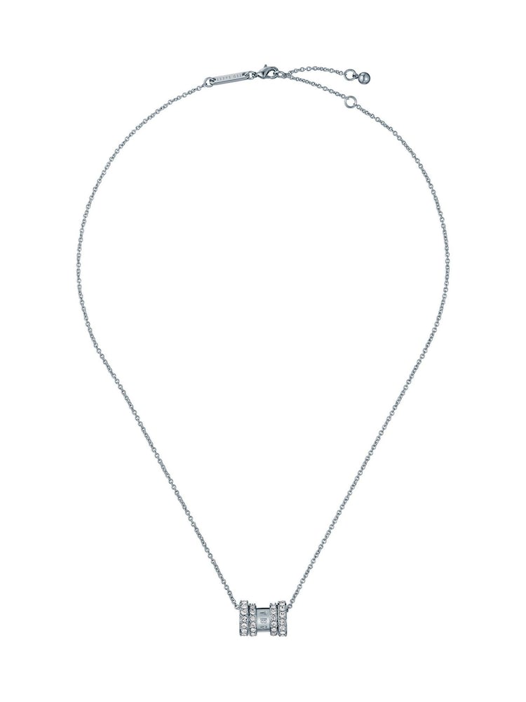 Ted Baker Silver Tone Romie Crystal Roll Multi Pendant Necklace - Image 1 of 5 Ted Baker Silver Tone Romie Crystal Roll Multi Pendant Necklace - Image 1 of 5