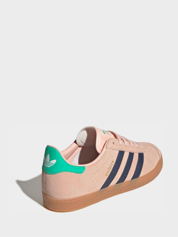 adidas Originals Light Pink Gazelle Junior Trainers - Image 2 of 9 adidas Originals Light Pink Gazelle Junior Trainers - Image 2 of 9