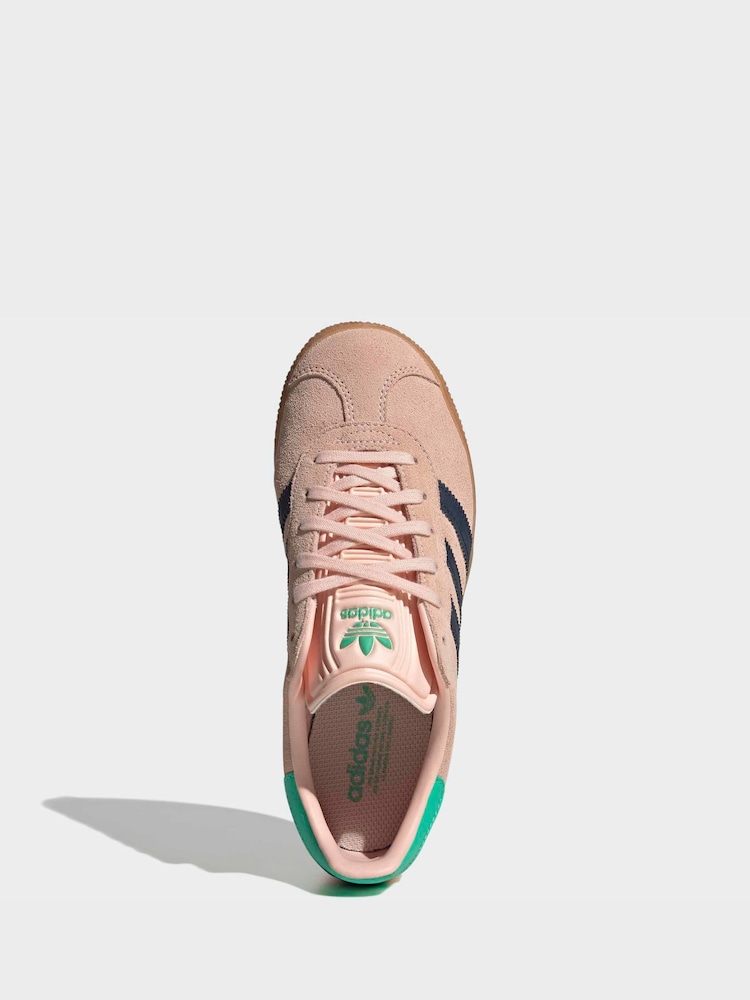 adidas gazelle silver green womens adidas Gazelle Bold - GS main image 0