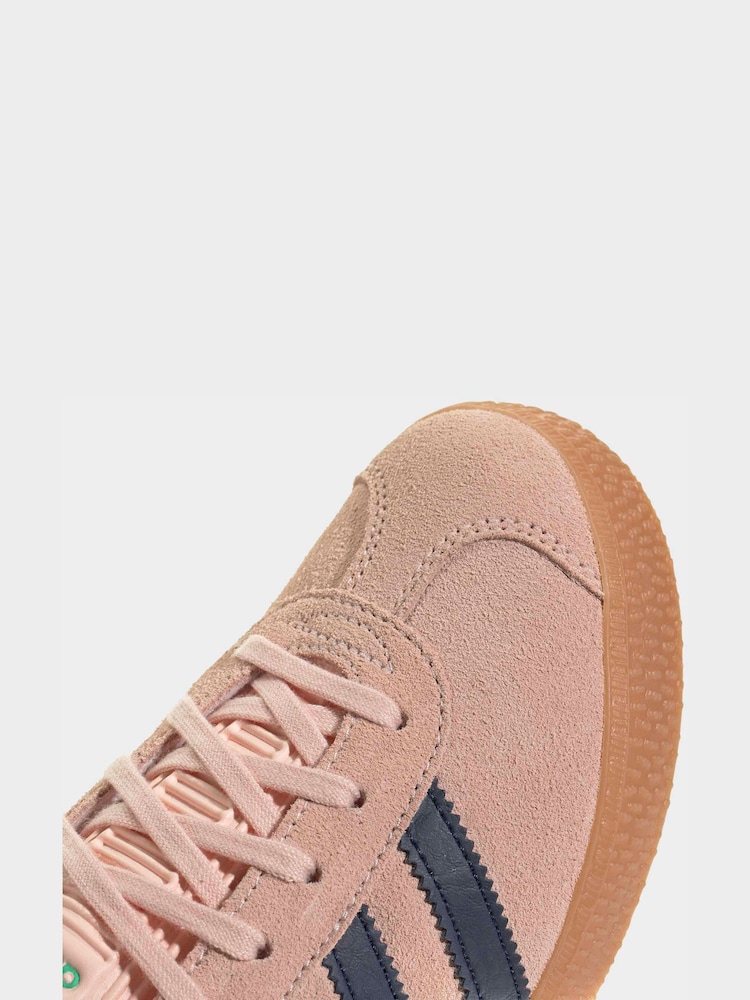 adidas Originals Light Pink Gazelle Junior Trainers - Image 9 of 9 adidas Originals Light Pink Gazelle Junior Trainers - Image 9 of 9