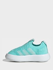 adidas Bright Teal Bubblecomfy Slip On Infant Trainers - Image 4 of 9