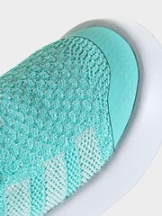 adidas Bright Teal Bubblecomfy Slip On Infant Trainers - Image 8 of 9