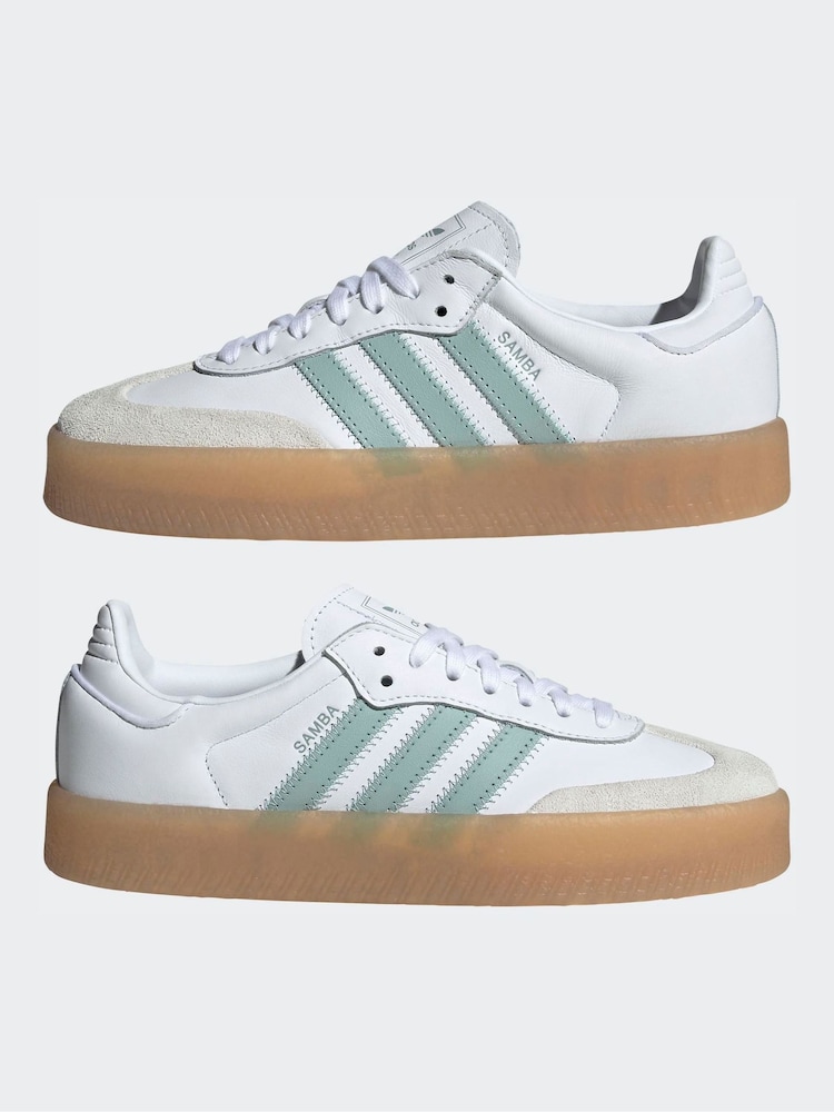 adidas gazelle silver green womens adidas Men's Inter Miami Samba Indoor White/Mint, 10