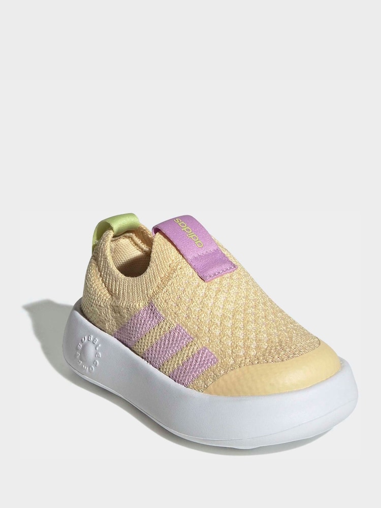 adidas Yellow Bubblecomfy Slip On Infant Trainers - Image 1 of 10