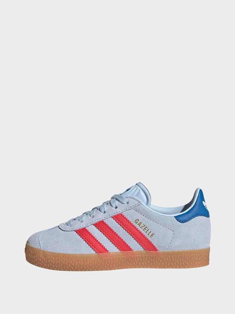 adidas Originals Blue Gazelle Kids Trainers - Image 10 of 10