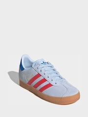 adidas Originals Blue Gazelle Kids Trainers - Image 2 of 10
