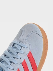 adidas Originals Blue Gazelle Kids Trainers - Image 6 of 10