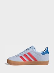adidas Originals Blue Gazelle Kids Trainers - Image 8 of 10