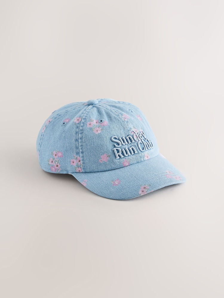 Denim Slogan Baseball Cap (1-16yrs) - Image 1 of 3