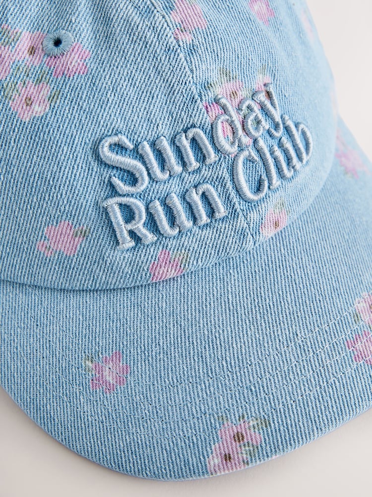 Denim Slogan Baseball Cap (1-16yrs) - Image 2 of 3
