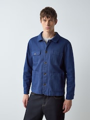 Blue Garment Dyed Chore Jacket - Image 1 of 11