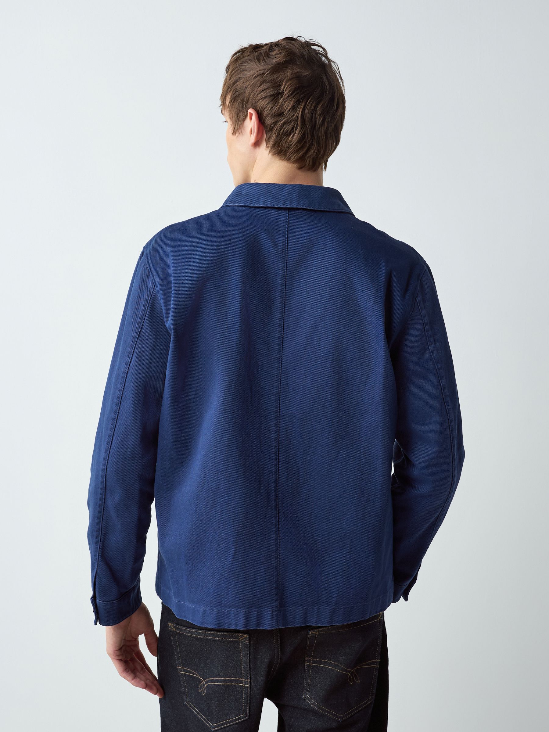Buy Blue Garment Dyed Chore Jacket from Next Lithuania