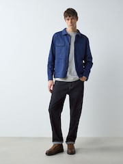 Blue Garment Dyed Chore Jacket - Image 4 of 11