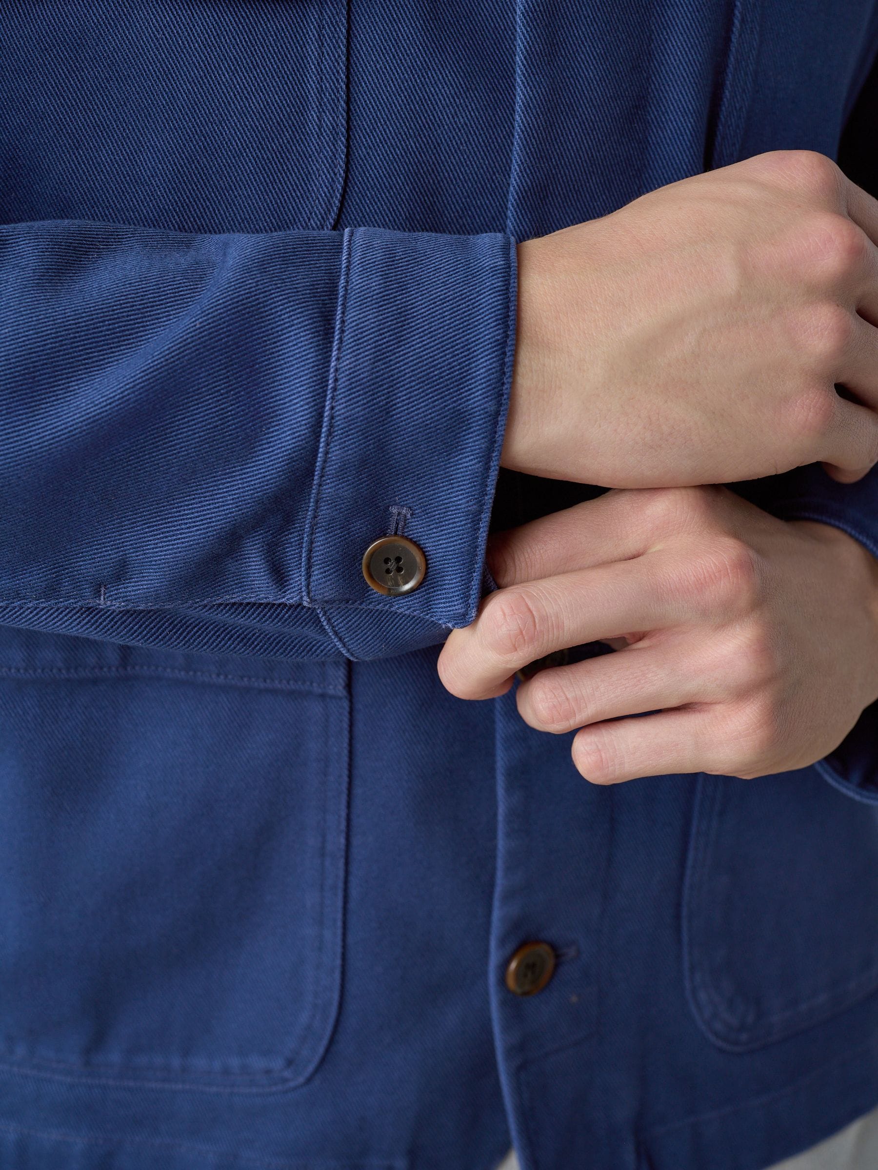Buy Blue Garment Dyed Chore Jacket from Next Canada
