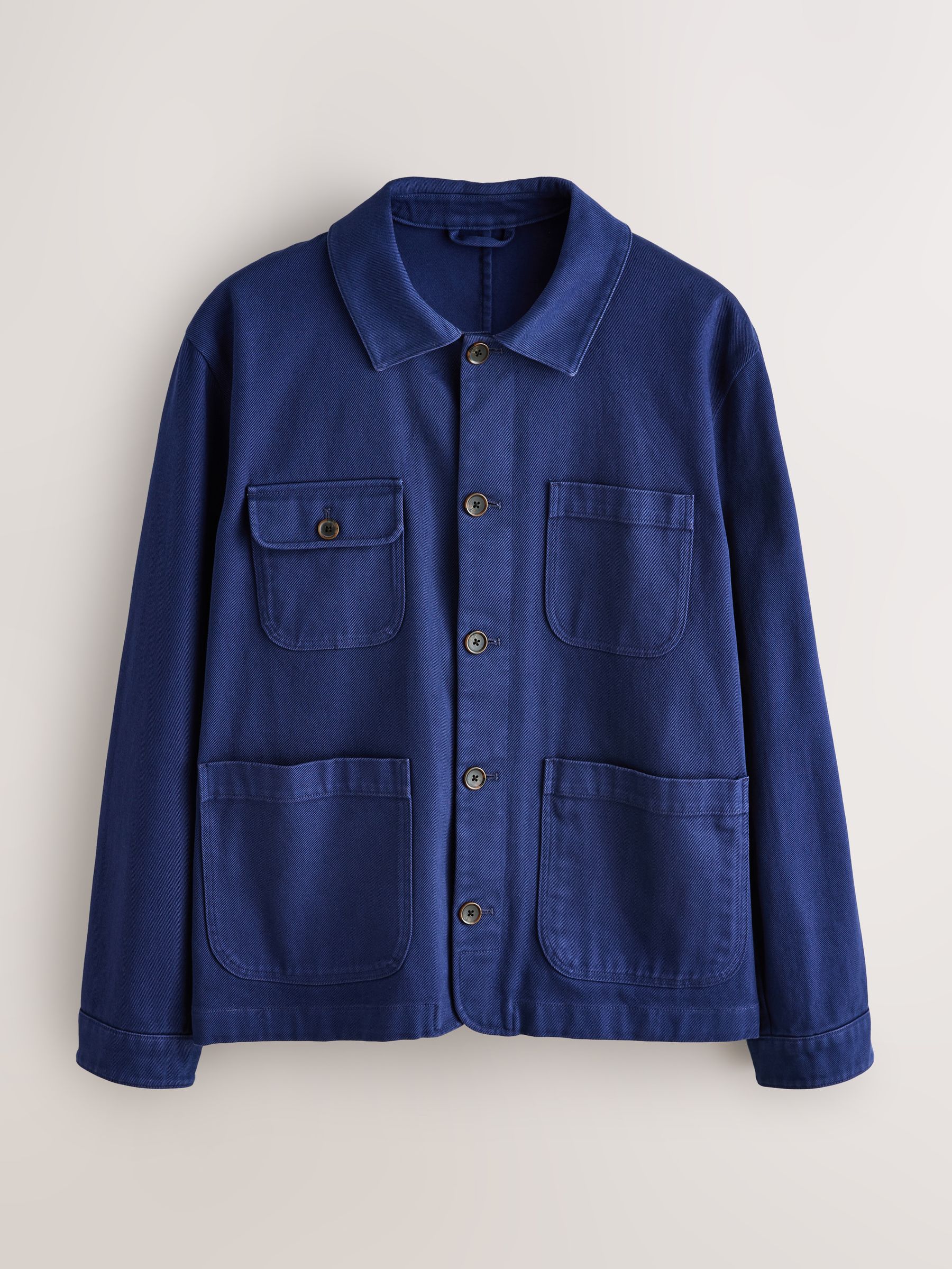 Buy Blue Garment Dyed Chore Jacket from Next Canada