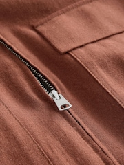 赭棕色 - N. Premium Linen Blend Herringbone Jacket - 圖片 12/13