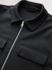 Black N. Premium Jersey Zip Through Shacket - Image 3 of 5