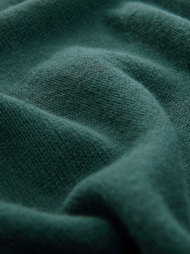 Green Regular Fit Linen Rich Crew Neck Jumper - Image 7 of 7 Green Regular Fit Linen Rich Crew Neck Jumper - Image 7 of 7