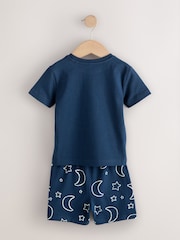 Blue Marl Short Pyjamas 3 Pack (9mths-8yrs) - Image 9 of 11