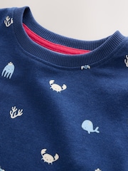 Blue/Ecru Mini Sailor Print Short Pyjamas 3 Pack (9mths-8yrs) - Image 13 of 15