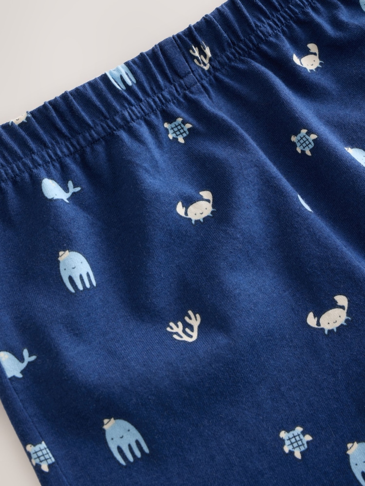 Blue/Ecru Mini Sailor Print Short Pyjamas 3 Pack (9mths-8yrs) - Image 15 of 15 Blue/Ecru Mini Sailor Print Short Pyjamas 3 Pack (9mths-8yrs) - Image 15 of 15