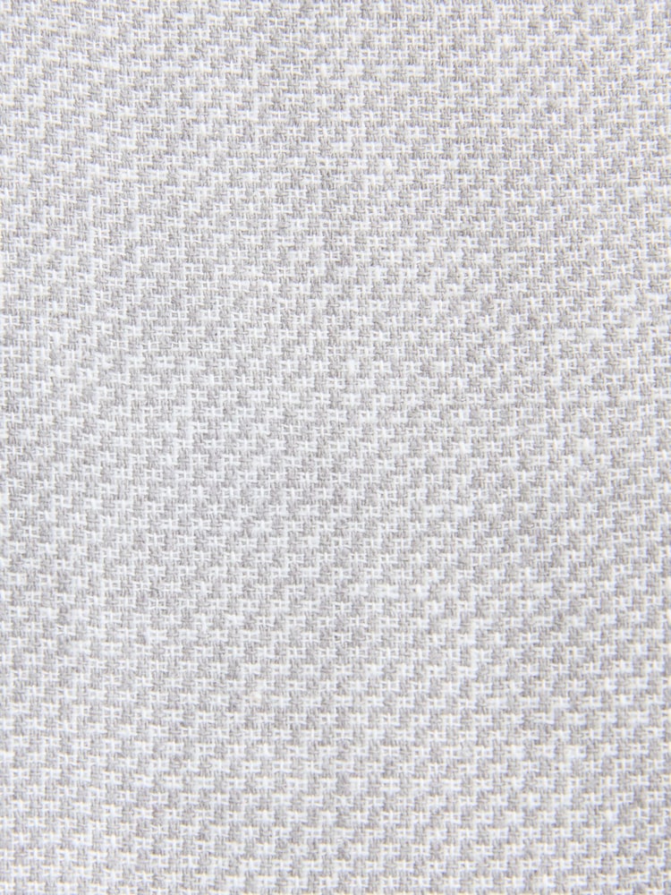 Light Grey Slim Fit Textured Linen Blend Blazer - Image 11 of 11