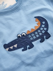 Blue/Ecru Safari Animal Short Pyjamas 3 Pack (9mths-8yrs) - Image 6 of 8