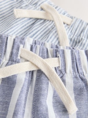 Μπλε/Λευκές ρίγες - Κοντές πιτζάμες με κουμπιά 2 Σακίδιο (9μήνες-8έτη) - Εικόνα 12 από 12