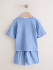 Blue/Neutral Plain - Pack de 3 pijamas cortos (9 meses-10 años) - Imagen 10 de 12