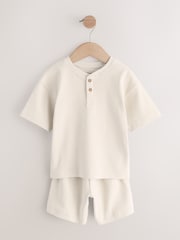 Blue/Neutral Plain - Pack de 3 pijamas cortos (9 meses-10 años) - Imagen 8 de 12