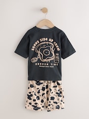 Club brunch noir/écru - Pyjama court 3 Pack (9mois-10ans) - Image 8 sur 12