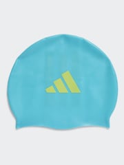 adidas Turquoise Blue Logo Swim Cap - Image 1 of 4