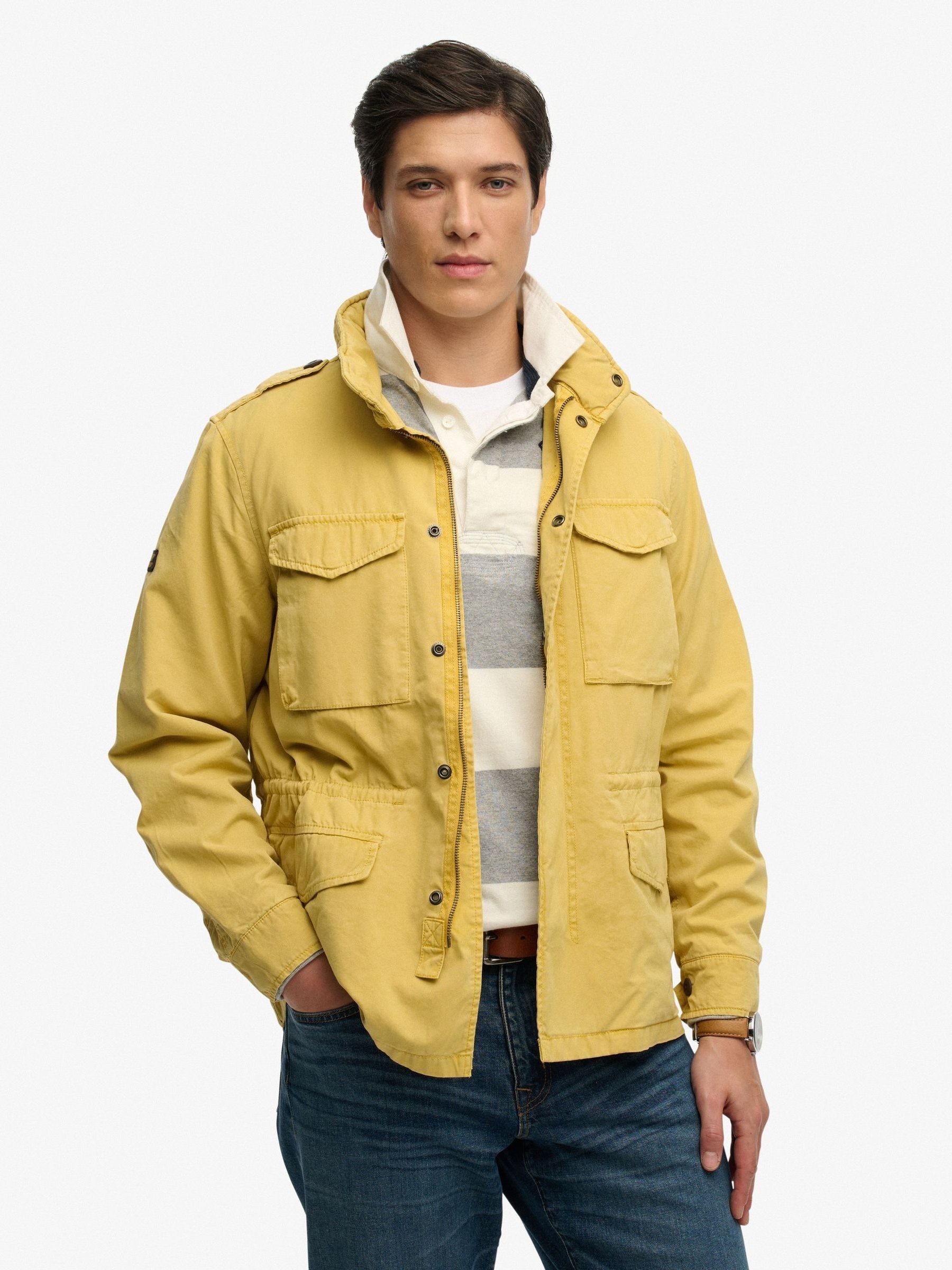 Buy Yellow - Superdry Military M65 Jacket from Next France