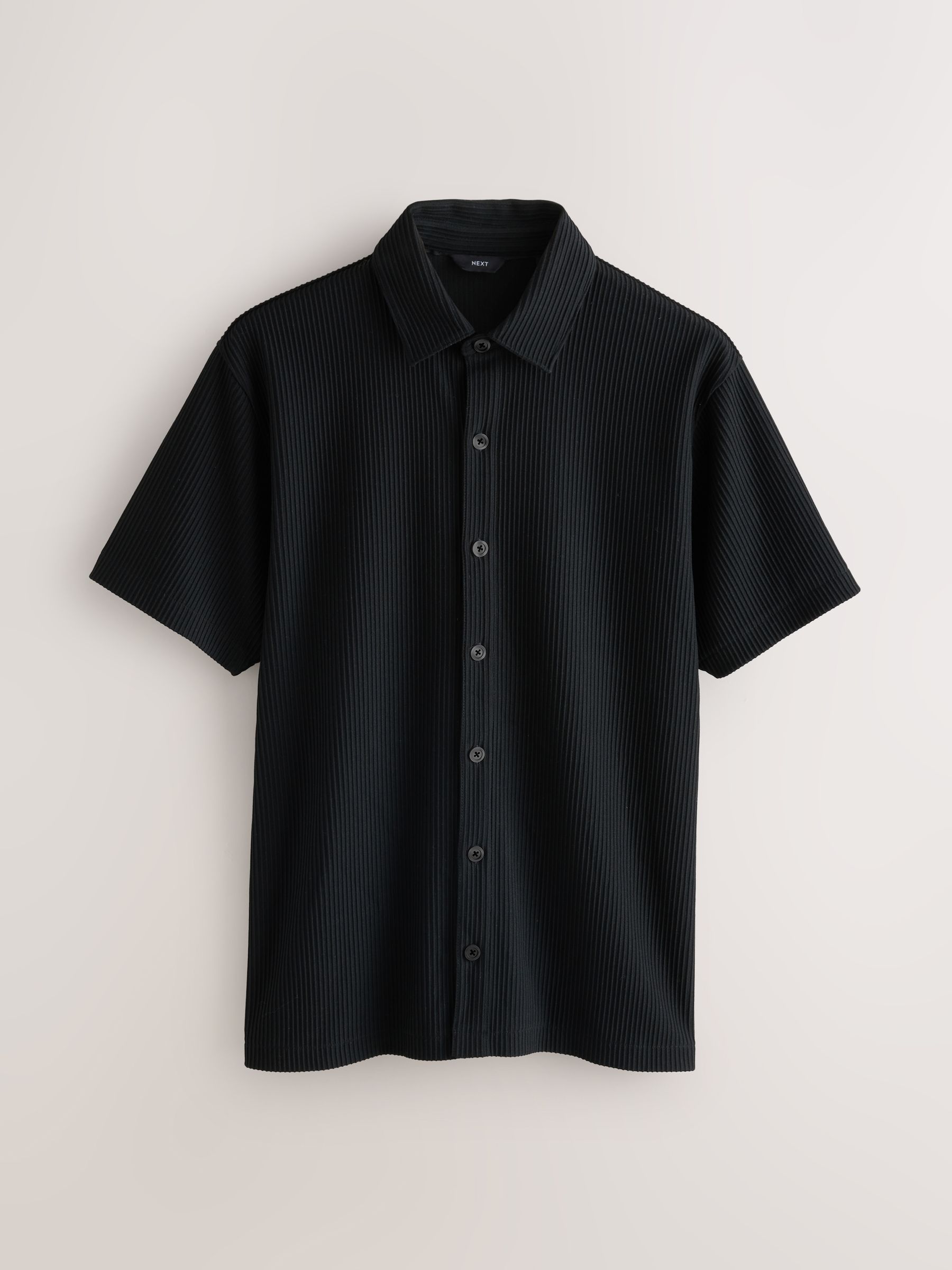 Comprar Preto - Camisa de manga curta de malha texturizada from