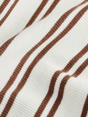 Brown/White Hidden Support Vest Bra Top - Image 7 of 7
