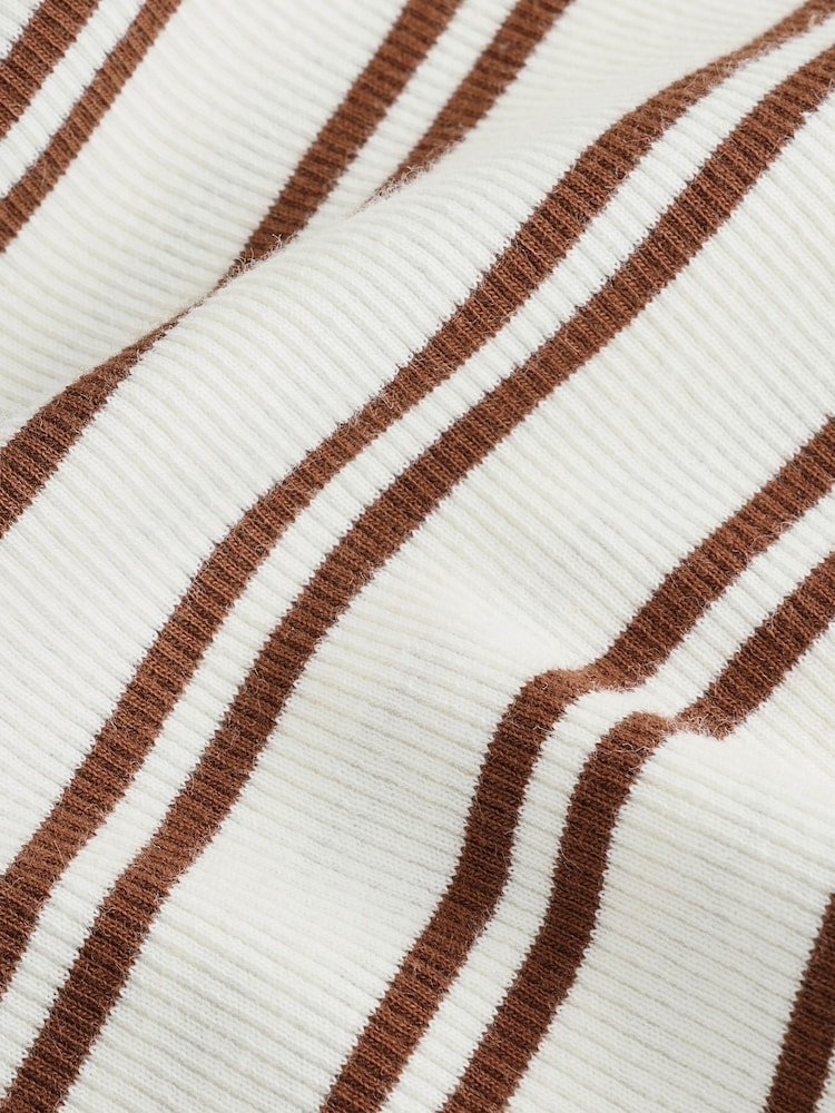 Brown/White Hidden Support Vest Bra Top - Image 7 of 7