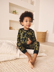 Black/Gold EID Snuggle Fit Pyjamas (9mths-12yrs) - Image 4 of 8