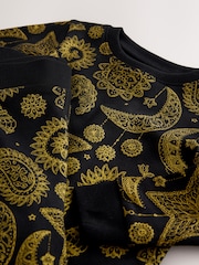 Black/Gold EID Snuggle Fit Pyjamas (9mths-12yrs) - Image 7 of 8